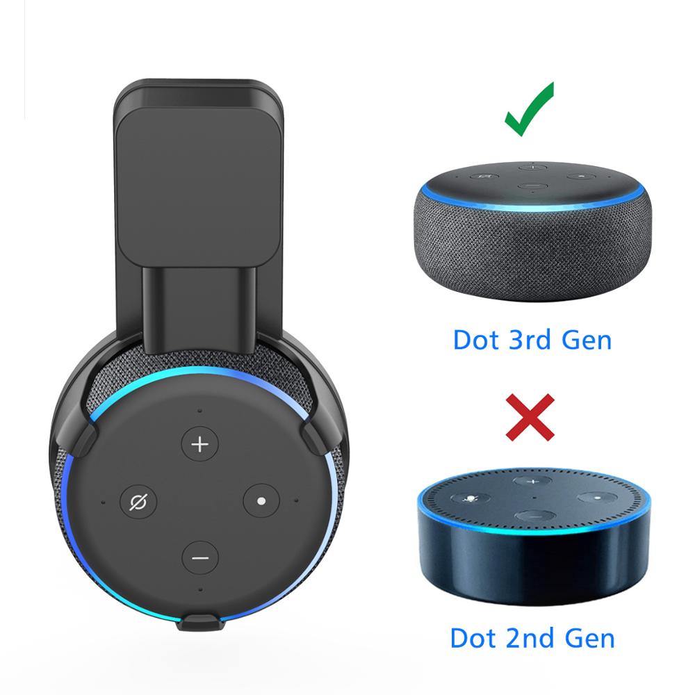 SPORTLINK Outlet Wall Mount Bracket Hanger for Alexa Echo Dot 3 Support 3rd Stand Holder Smart Speaker Space Saving Accessories