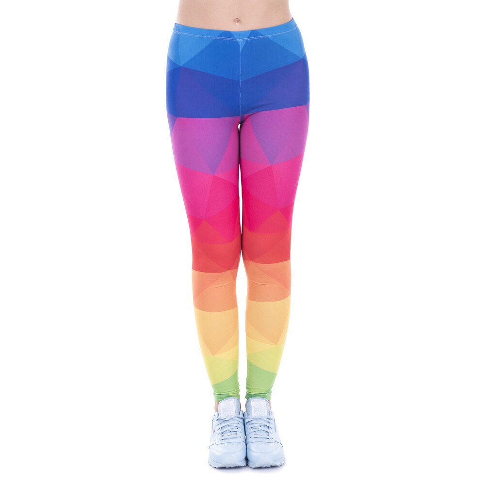 Brands Women Fashion Legging Aztec Round Ombre Printing leggins Slim High Waist Leggings Woman Pants