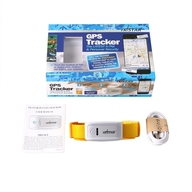 Dog GPS Tracker TK909 Waterproof IP65 Geo-fence 400h Standby Mini GPS Locator For Dog GPS For Cat Collar Voice Monitor FREE APP.