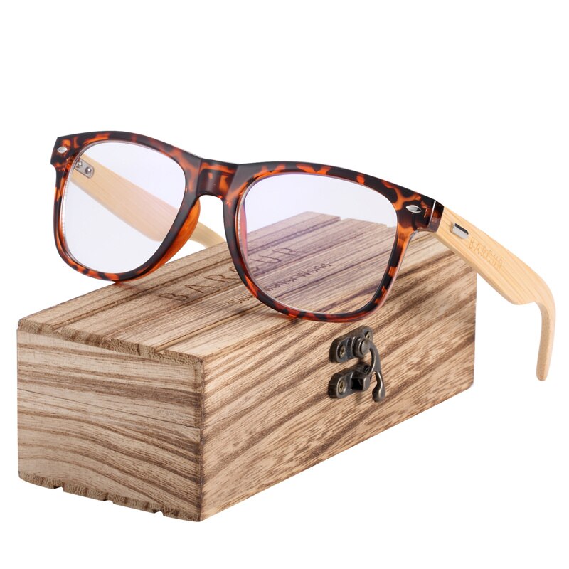 BARCUR Wood Anti Blue Ray Glasses Computer Glasses Optical Eye UV Blocking Gaming Filter Eyewear