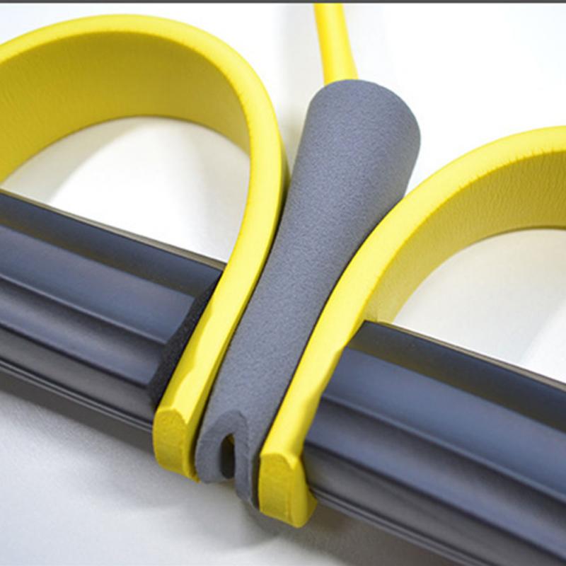 Fitness Resistance Bands 4 Tube Strong Latex Elastic Pedal Exerciser Pilates yoga fitness equipment