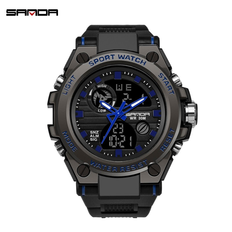 SANDA Brand G Style Men Digital Watch Shock Military Sports Watches Fashion Waterproof Electronic Wristwatch Mens 2020 Relogios.