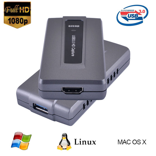 Ezcap287 HDMI Video Capture Card USB3.0 HD Game Video Recorder Device 1080P 60fps Live Streaming Support OBS Studio Windows Mac.