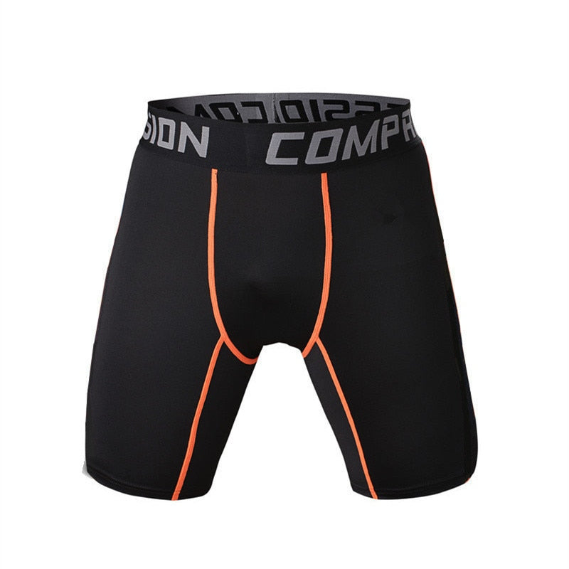 New 2019 Mens Tight Elastic Compression Shorts Fitness Brand Clothing Wicking Bermuda Short Pants Homme Men Bodybuilding Shorts