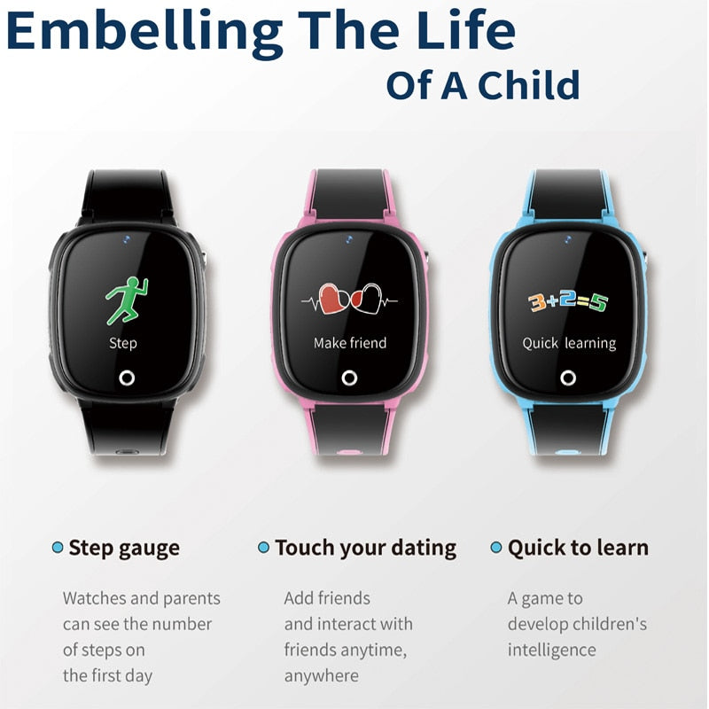 HW11 GPS Smart Watch Kids Waterproof Smartwatch Pedometer Smart Watch Children SOS Call Kids Safe GPS Tracker 2G Kids Smartwatch.