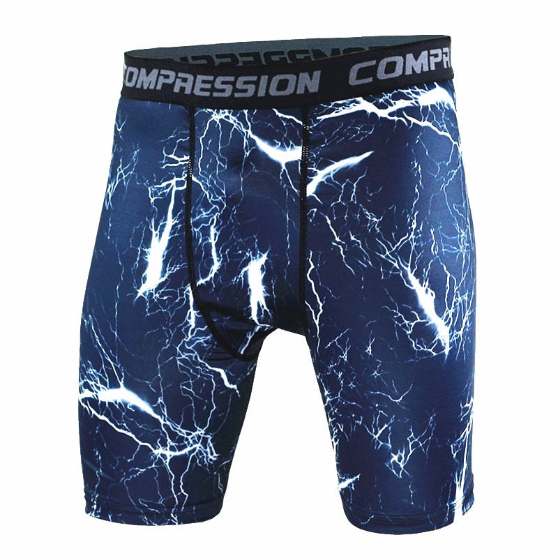 New 2019 Mens Tight Elastic Compression Shorts Fitness Brand Clothing Wicking Bermuda Short Pants Homme Men Bodybuilding Shorts