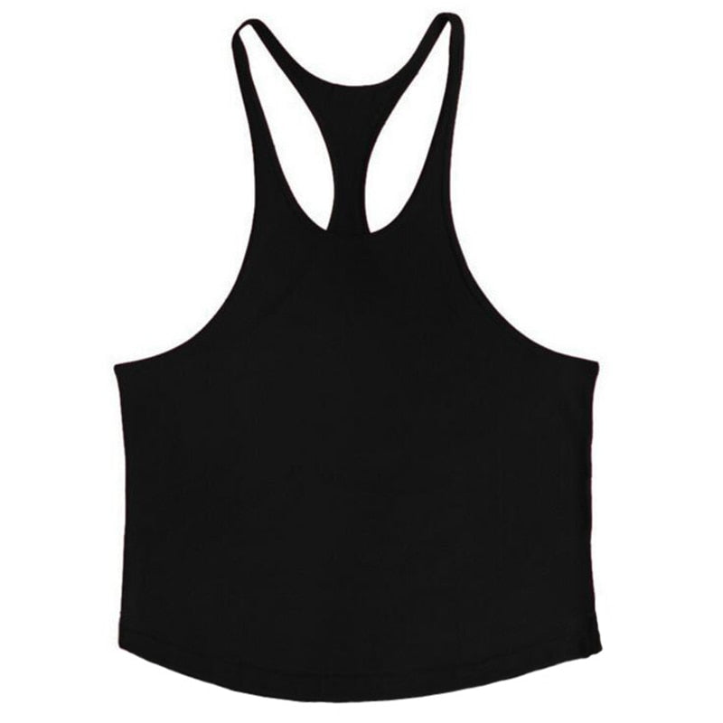 Plain Bodybuilding Stringer Tank Tops Men Workout Hooded Shirt Fitness Tank Top Men Gym Clothing Cotton Vest Hoodies