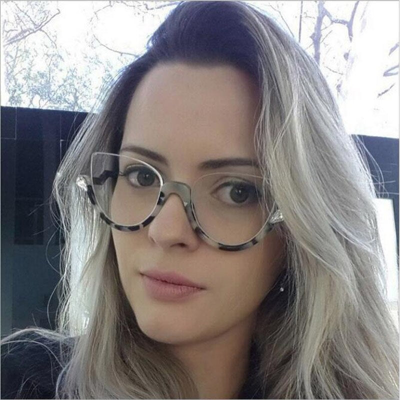 Luxury Diamond Cat Eye Shades Sunglasses Women 2017 Unique Brand Designer Clear Sun Glasses Fashion Style Sunglasses UV400 Gafas