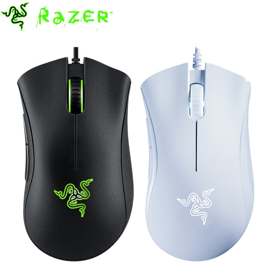Razer DeathAdder Essential Wired Gaming Mouse 6400DPI Ergonomic Professional-Grade Optical Sensor Razer Mice For Computer Laptop.