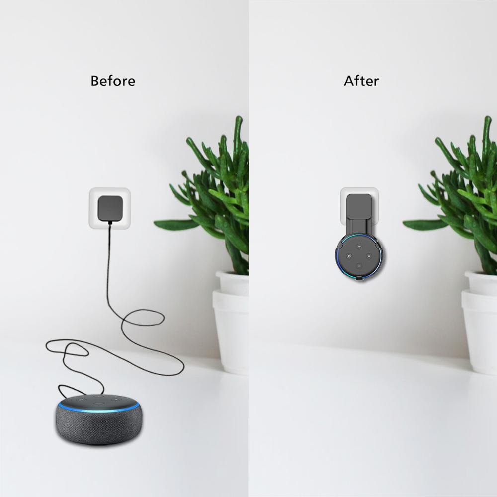 SPORTLINK Outlet Wall Mount Bracket Hanger for Alexa Echo Dot 3 Support 3rd Stand Holder Smart Speaker Space Saving Accessories