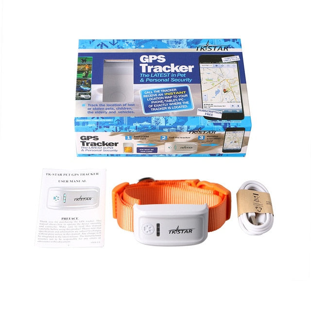 Dog GPS Tracker TK909 Waterproof IP65 Geo-fence 400h Standby Mini GPS Locator For Dog GPS For Cat Collar Voice Monitor FREE APP.