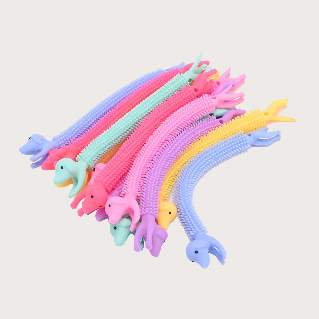 Worm Noodle Stretch String TPR Rope Anti Stress Toys String Fidget Autism Vent Toys Decompression Toy Sqishy Toy