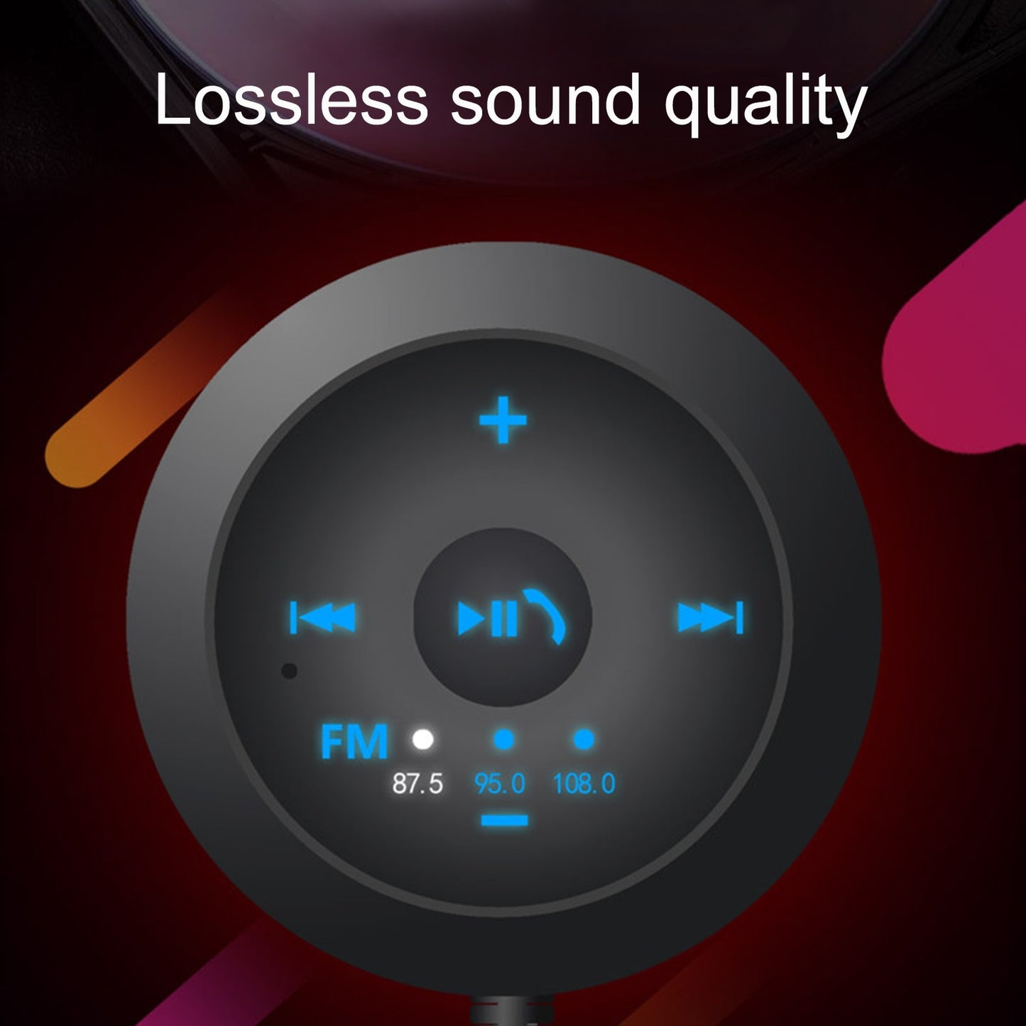 Onever Car 3.5mm Bluetooth Receiver Music Audio Receiver Adapter HD Hands-Free Car Kit A2DP Streaming Kit Support Decode New.