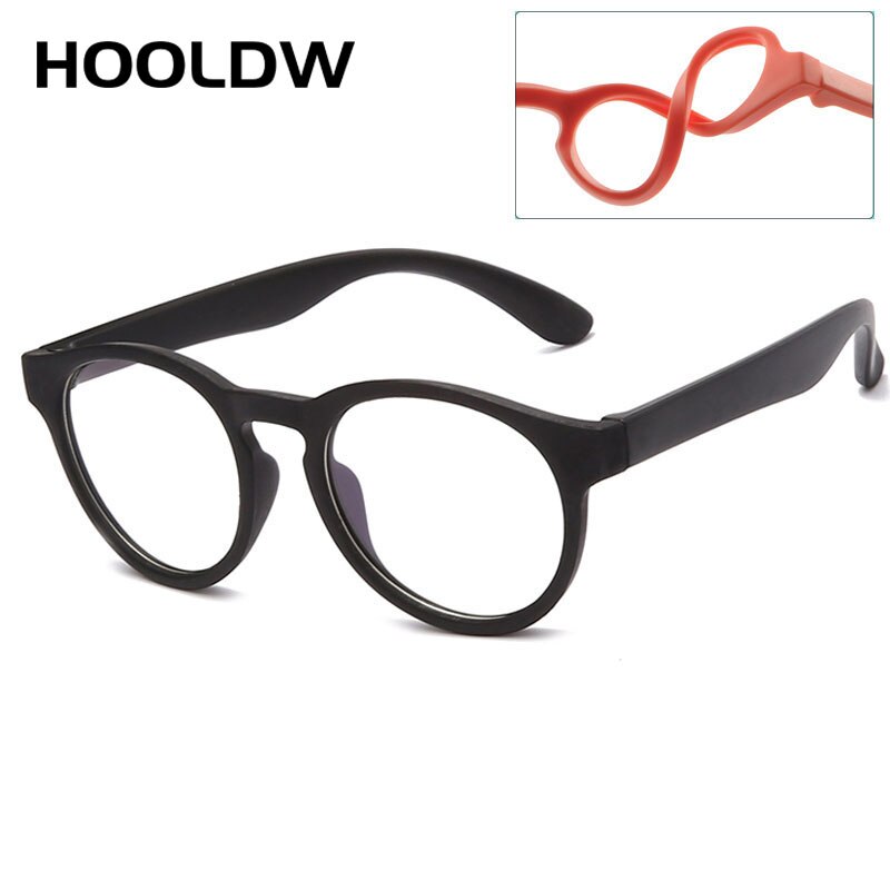 New Anti Blue Light Kids Glasses Round Silicone Children Eyewear Boy Girls Optical Frame Computer Transparent Eyeglasses UV400