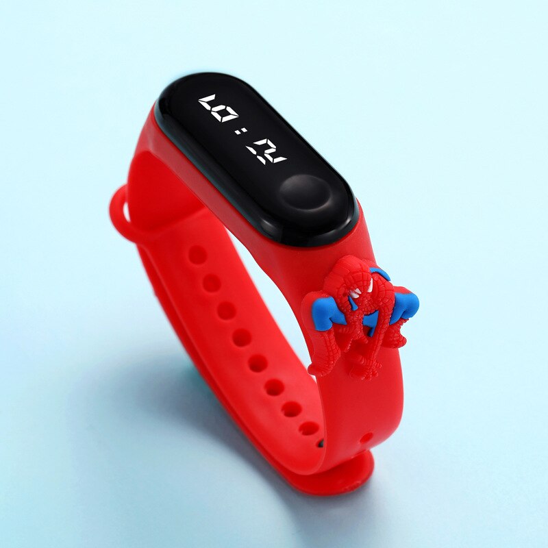 Disney Mickey Minnie LED Touch Watch Pooh Bear Bracelet Watch Student Children Sports Cartoon Electronic Watch Birthday Gifts.