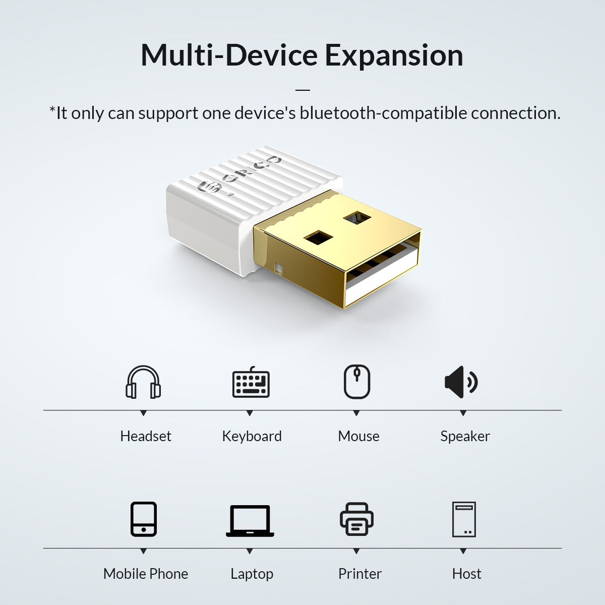 ORICO USB Bluetooth-Compatible Dongle Adapter 5.0 4.0 for Computer Speaker Mouse Wireless Music Audio Receiver Transmitter