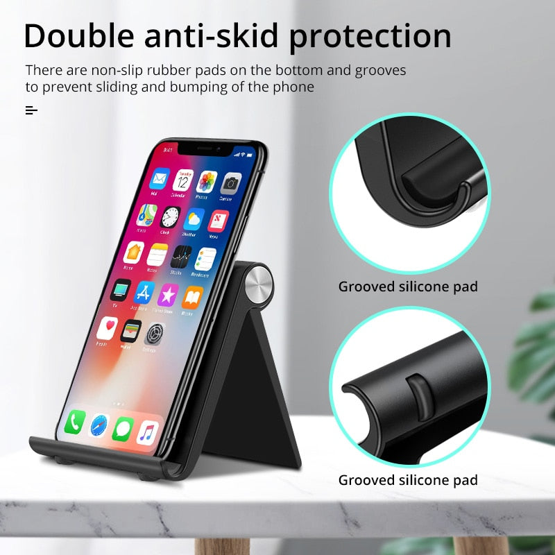 FONKEN Phone Holder Desk Tablet Stand Universal Mobile Phone Support Smartphone Video Mount Cellphone Bracelet Desk Phone Clips