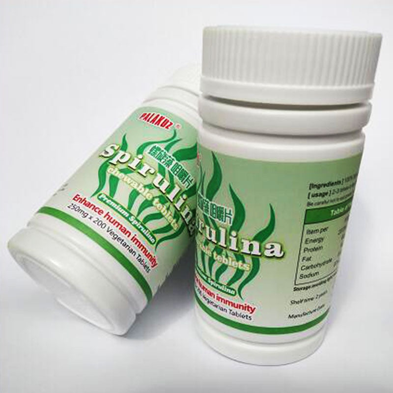 Natural Organic Spirulina Rich in Protein Multi Vitamins Wafers Spirulina Tablet Health Good Immune Anti-Fatigue.