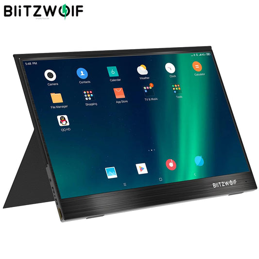 BlitzWolf BW-PCM2 Portable Computer Monitor 13.3 Inch FHD 1080P Type-C Gaming Display Screen for Smartphone Laptop Game Consoles.