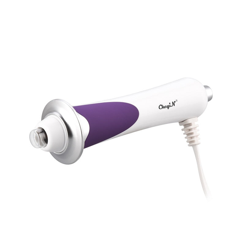 CkeyiN RF EMS Facial Oxygen Injection Machine Microcurrent Face Lifting Red Light Warm Wrinkle Removal Anti-Aging Beauty Device.
