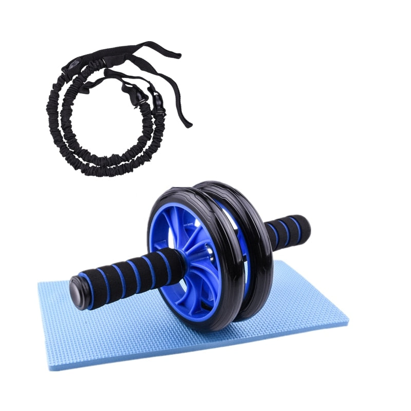 Abdominal Wheel Ab Roller Set Resistance Bands Push Up Stand Bar Home Exercise Bodybuilding Muscle Training Fitness Equipment