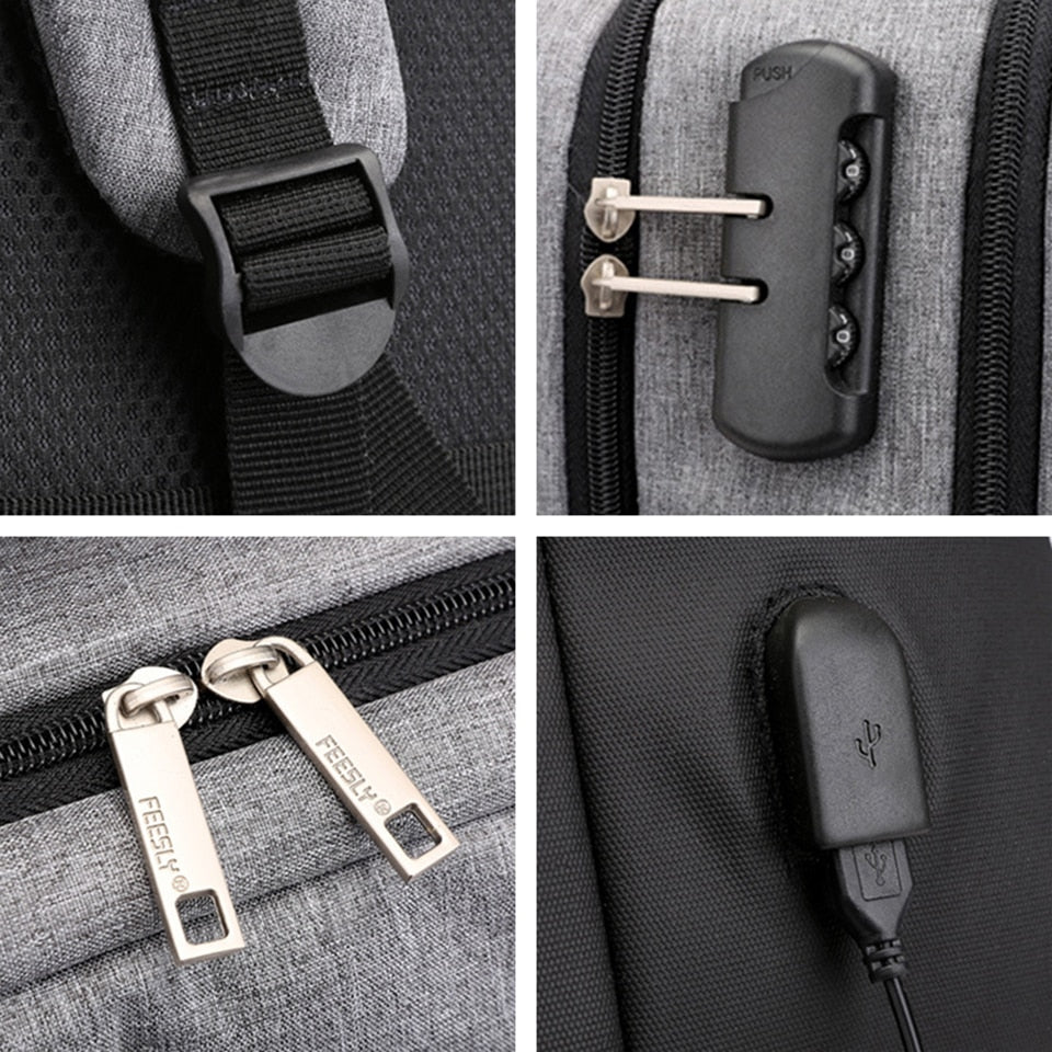 17 Inch 15.6'' Anti Theft Male Notebook Trip Back Pack Laptop Backpacks Office Women Travel Bagpack Mens school bag Backpack