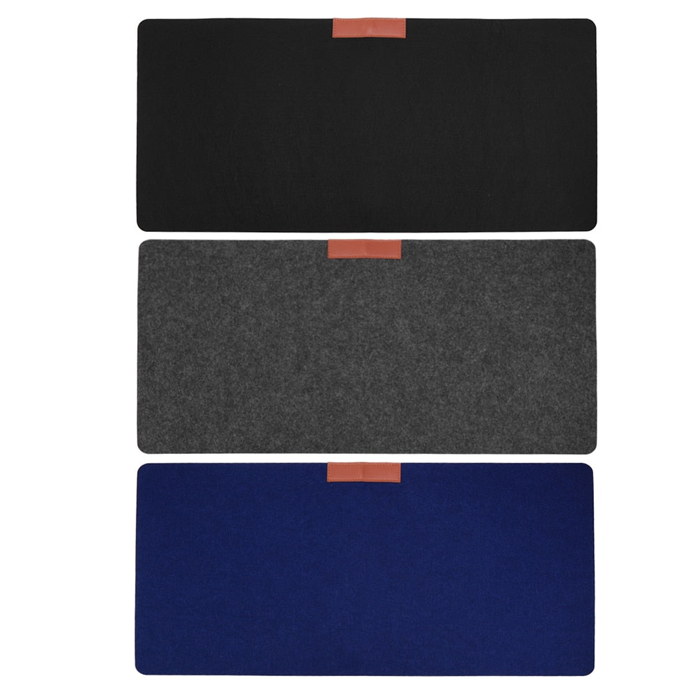 Large Office Computer Desk Mat Modern Table Keyboard Mouse Pad Wool Felt Laptop Cushion Desk Mat Gamer Mousepad Mat