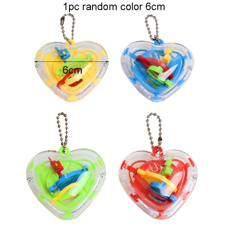 TOBEFU 3D Maze Magic Cube Transparent Six-sided Puzzle Speed Cube Rolling Ball Game Cubos Maze Toys for Children Educational.