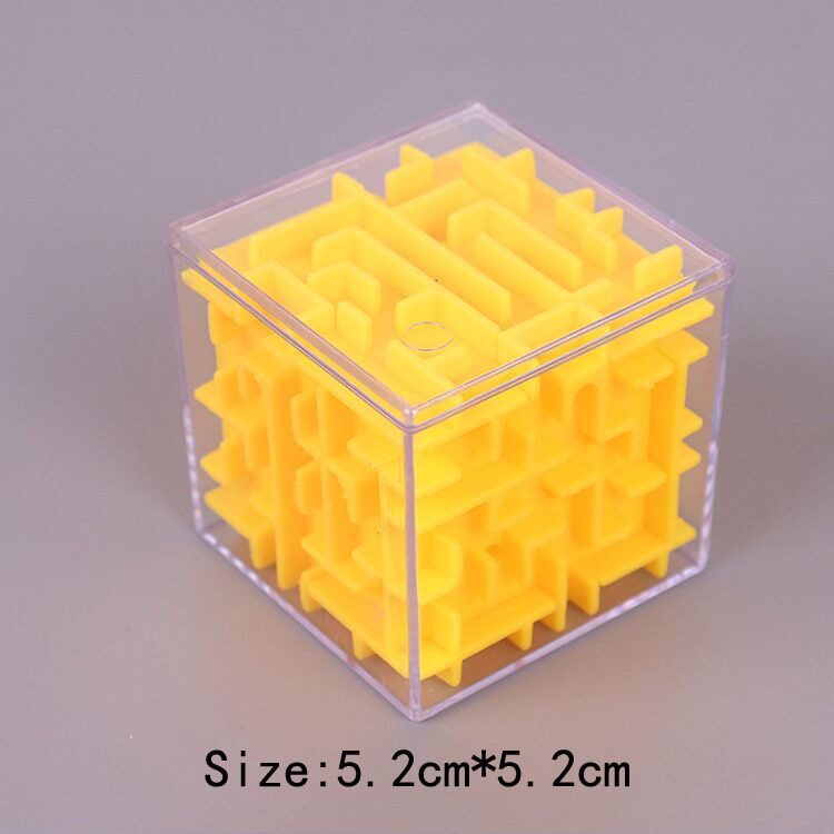 TOBEFU 3D Maze Magic Cube Transparent Six-sided Puzzle Speed Cube Rolling Ball Game Cubos Maze Toys for Children Educational.
