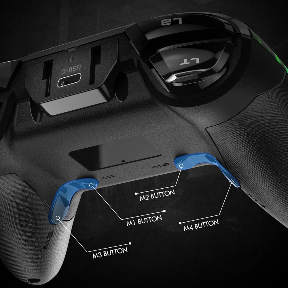 EasySMX ESM-9110 Wireless Gamepad Controller for PS3 PC Windows 10 Android Nintendo Switch Joystick with 4 Customized Buttons.