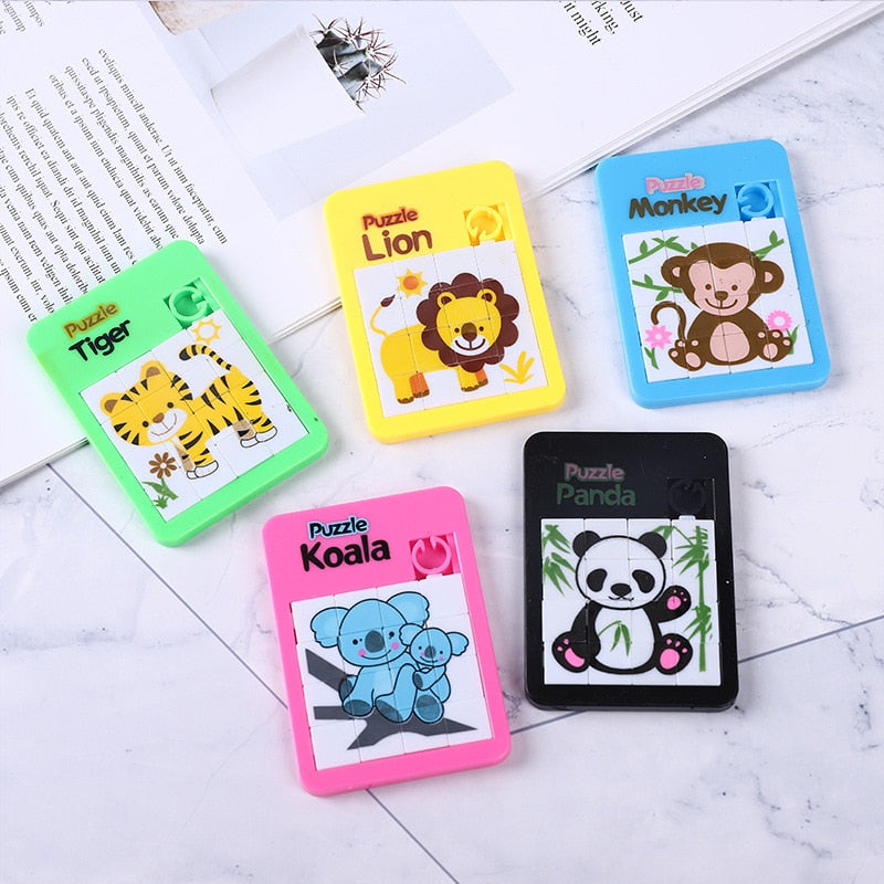 Early Educational Toy Developing for Children Jigsaw Digital Number 1-16 Animal Cartoon Puzzle Game Toys.