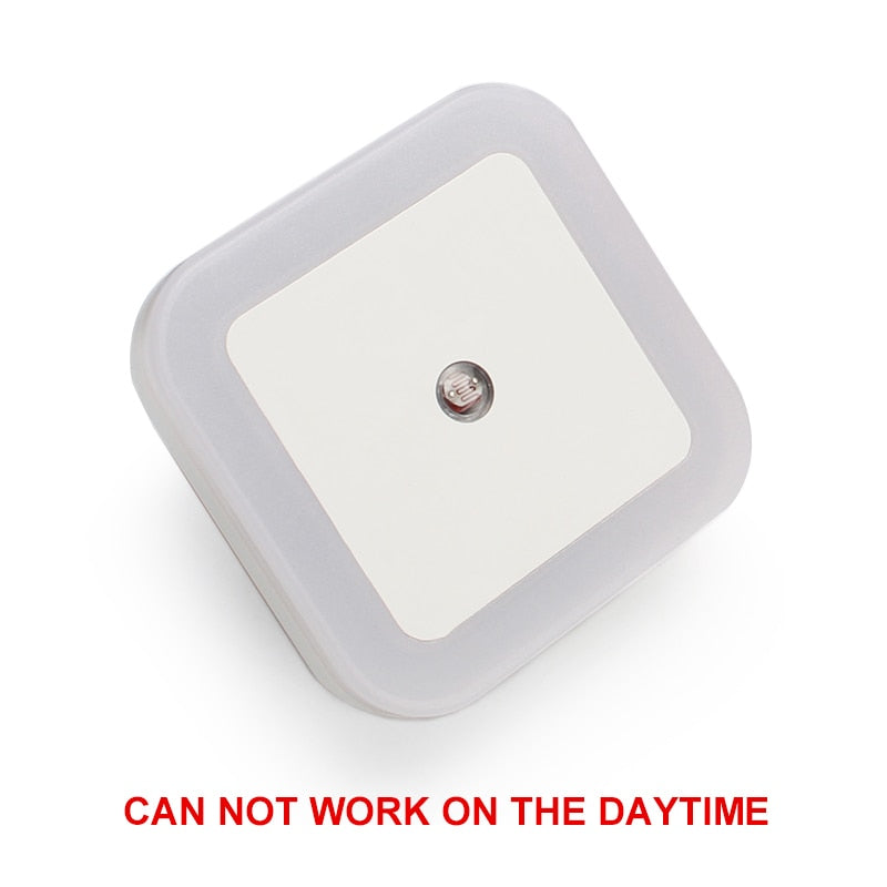 LED Night Light Mini Light Sensor Control 110V 220V EU US Plug Nightlight Lamp For Children Kids Living Room Bedroom Lighting.