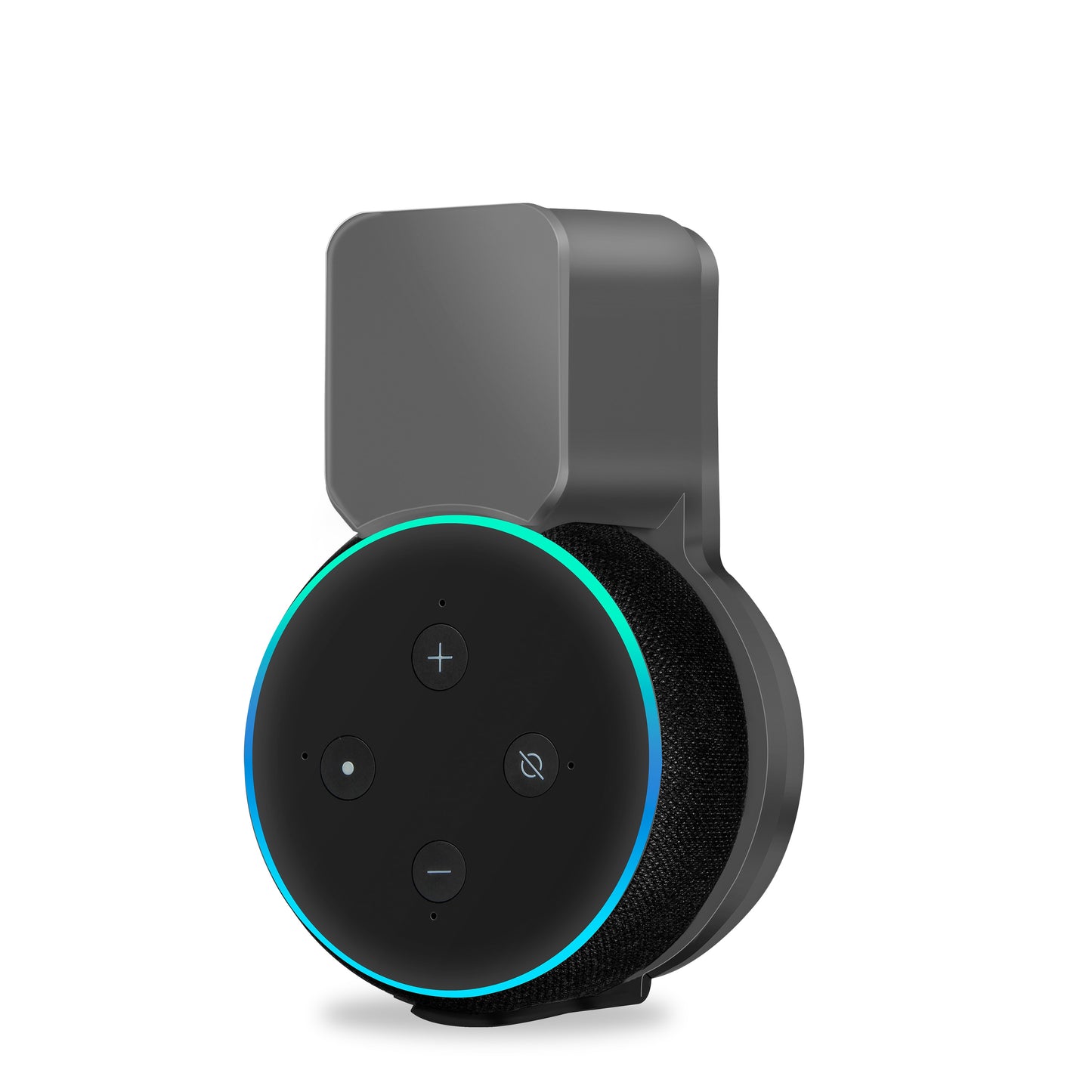 Echo Dot Wall Mount Holder, Speaker Hanger Space-Saving Accessories Built-in Cable Manageme for Echo Dot 3 Speaker US EU Plug.