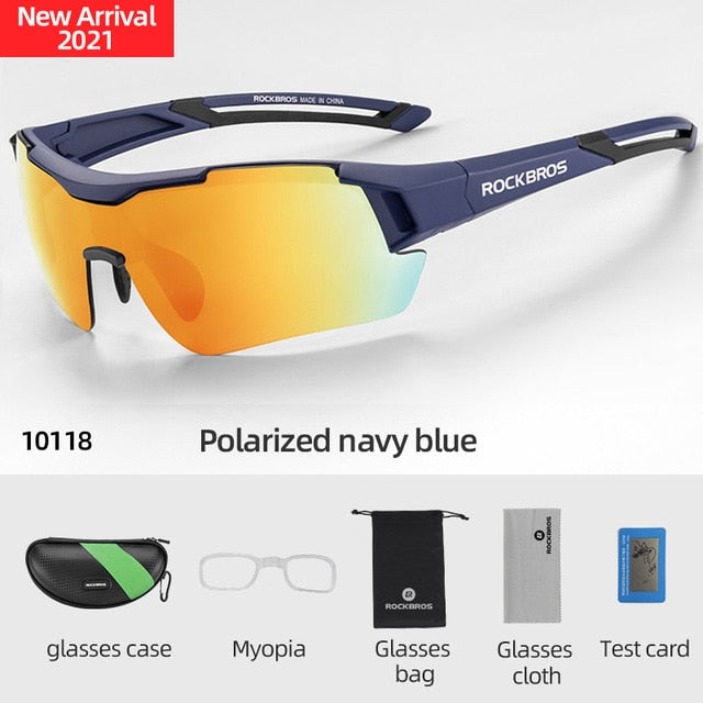 ROCKBROS Polarized Cycling Glasses Clear Bike Glasses Eyewear UV400 Outdoor Sport Sunglasses Men Women Cycling Sunglasses.