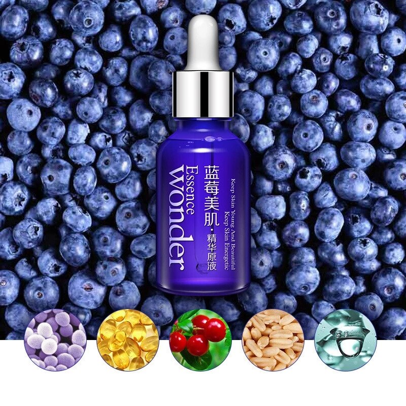 Bioaqua Blueberry Hyaluronic Acid Liquid & Eye Cream Anti-Puffiness Dark Circle Anti-Wrinkles Collagen Essence Whitening Skin