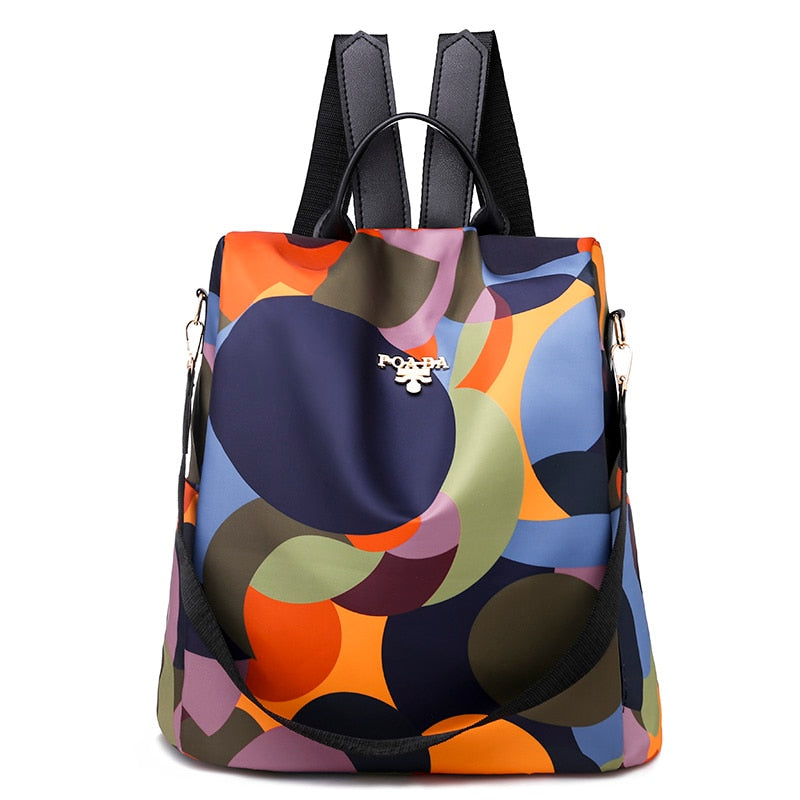 Fashion Anti-theft Backpack Women Oxford Shoulder Bag Large Capacity Female Travel Backpack Light School Bag for Teenage Girls