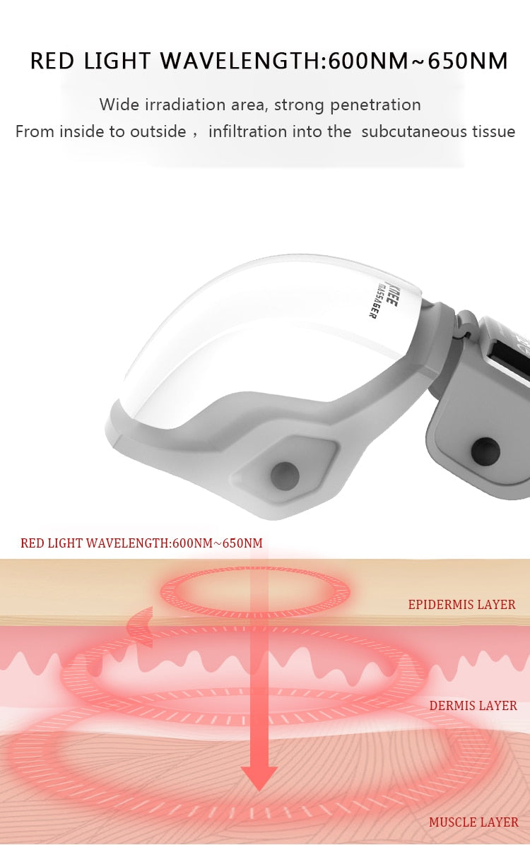 Knee Massage Multifunctional Laser Hyperthermia Electric Knee Massager Shock Pulse Joint Physiotherapy Device Leg Massage.