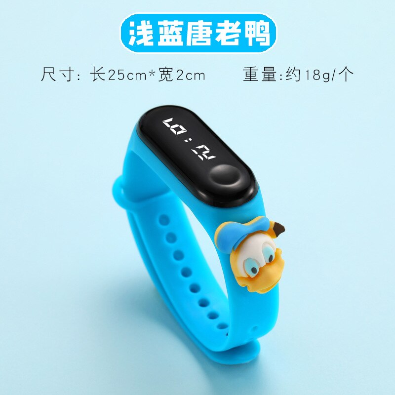 Disney Mickey Minnie LED Touch Watch Pooh Bear Bracelet Watch Student Children Sports Cartoon Electronic Watch Birthday Gifts.