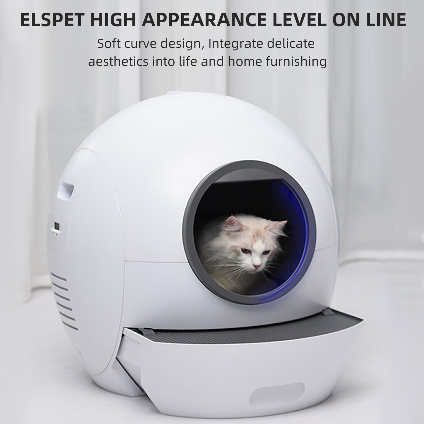 WIFI Cat Litter Box App Control Cat Litter Pad Basin 5L Automatic Cat Toilet Pet Trash Can Self Cleaning Toilet Pets Supplies