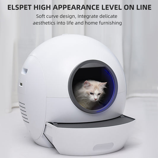 WIFI Cat Litter Box App Control Cat Litter Pad Basin 5L Automatic Cat Toilet Pet Trash Can Self Cleaning Toilet Pets Supplies