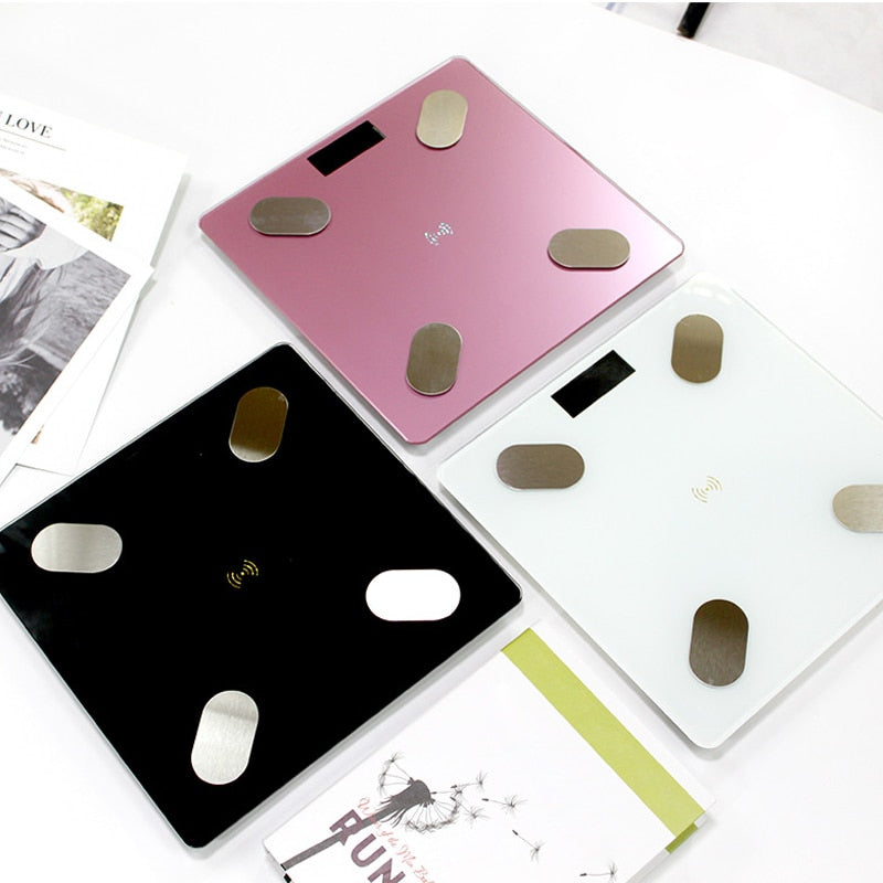 Bluetooth Body Fat Scale BMI Scale Smart Electronic Scales LCD Digital Bathroom Weight Scale Balance Body Composition Analyzer.