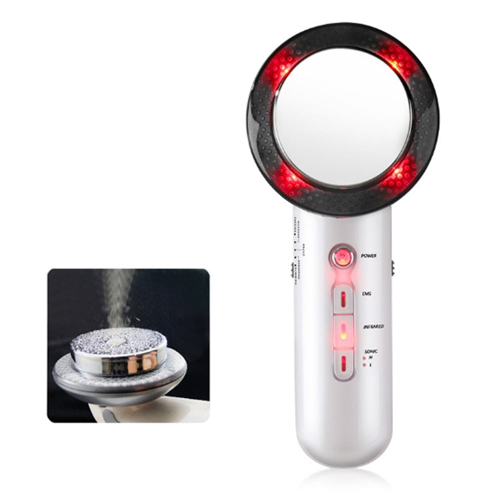 Infrared Ultrasonic EMS Body Slimming Massager Weight Loss Fat Burner Galvanic Therapy Ultrasound Cavitation Beauty Machine.