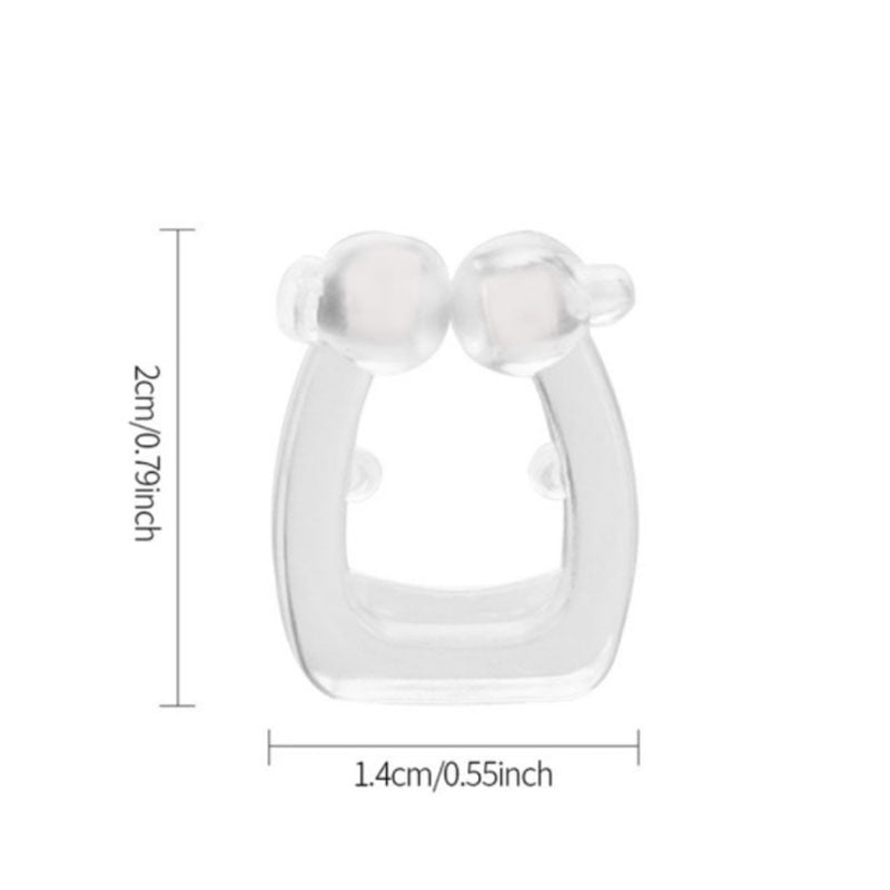 2/4 Pc Magnetic Anti Snoring Device Silicone Anti Snore Stopper Nose Clip Tray Sleeping Aid Apnea Guard Night Device With Case.