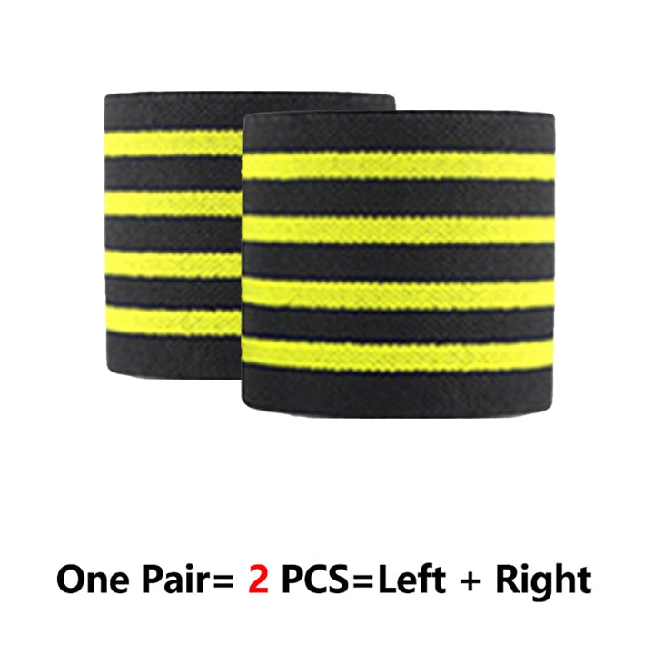 ROEGADYN Professional Weightlifting 2m Elastic Knee Wrap Fitness Knee Support Brace Heavy Weight Squat Training Knee Brace