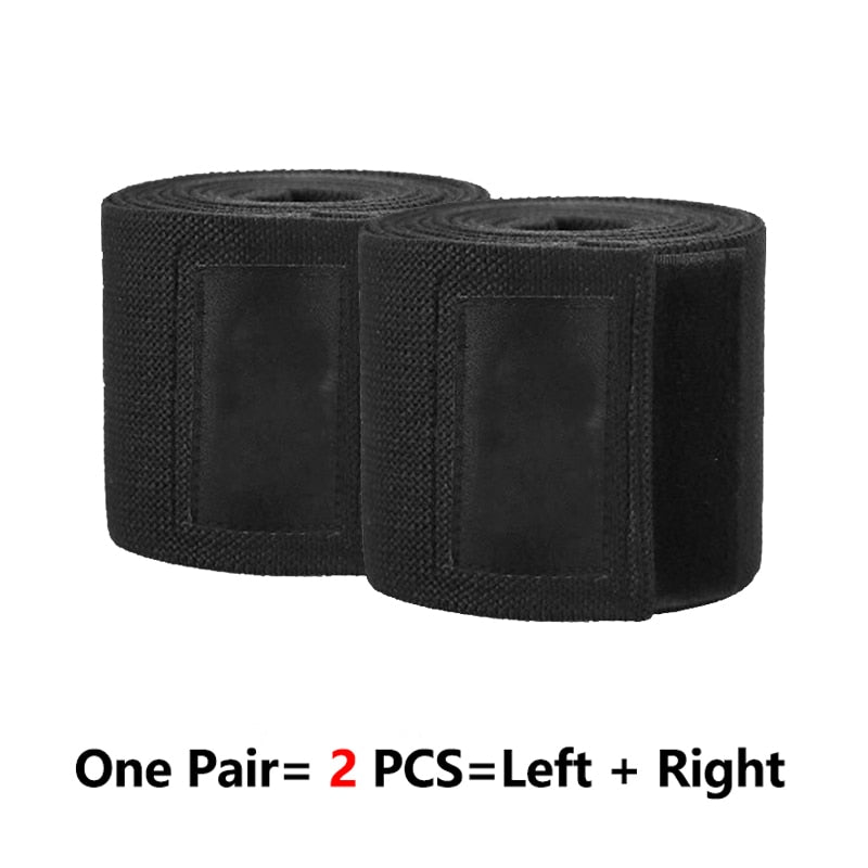 ROEGADYN Professional Weightlifting 2m Elastic Knee Wrap Fitness Knee Support Brace Heavy Weight Squat Training Knee Brace