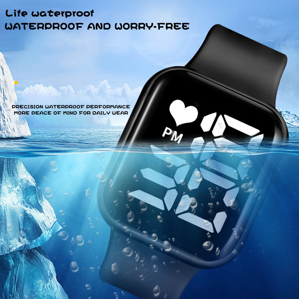 Men Wrist Digital Watches Casual Electronic LED Sport Water-Proof Women Watches Fashion Simple Children Clock Relogio Masculion.