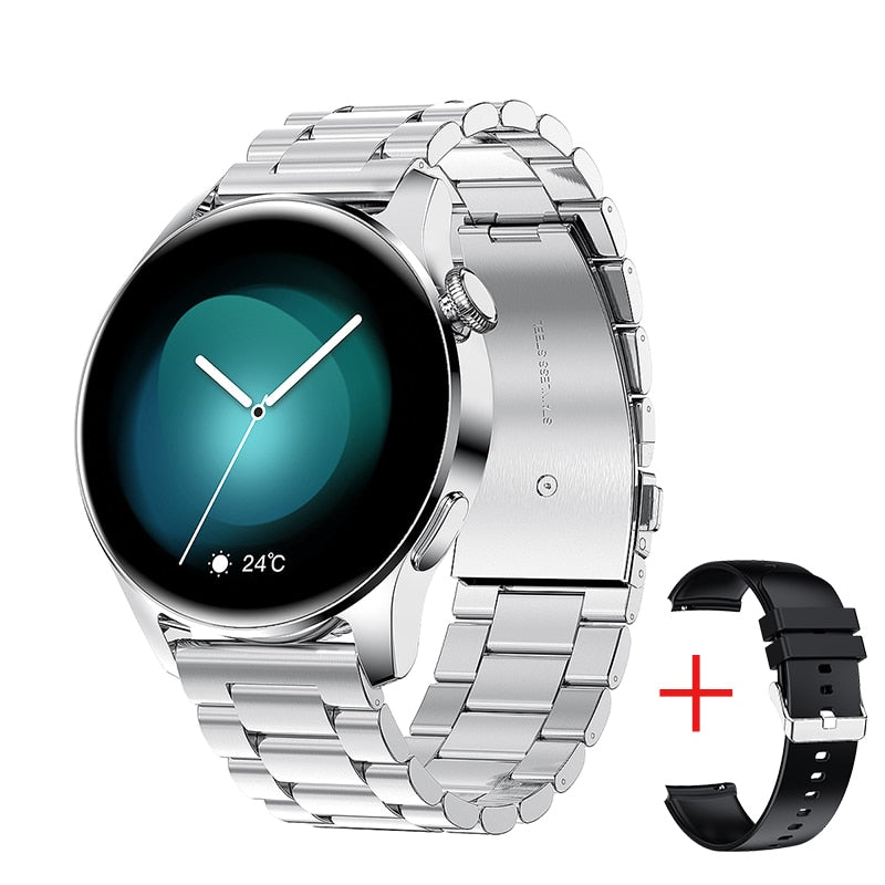 LIGE New Bluetooth Call Smart Watch Men Full Touch Sport Fitness Watches Waterproof Heart Rate Steel Band Smartwatch Android iOS.
