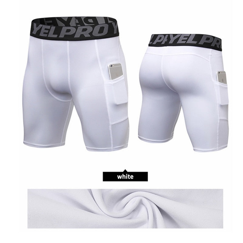 Men's Bodybuilding Quick Dry Compression Shorts Fitness Tight Shorts Sweat Sport Short Trousers Gym Men's Shorts For Running