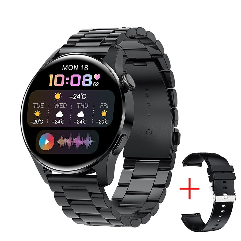 LIGE New Bluetooth Call Smart Watch Men Full Touch Sport Fitness Watches Waterproof Heart Rate Steel Band Smartwatch Android iOS.