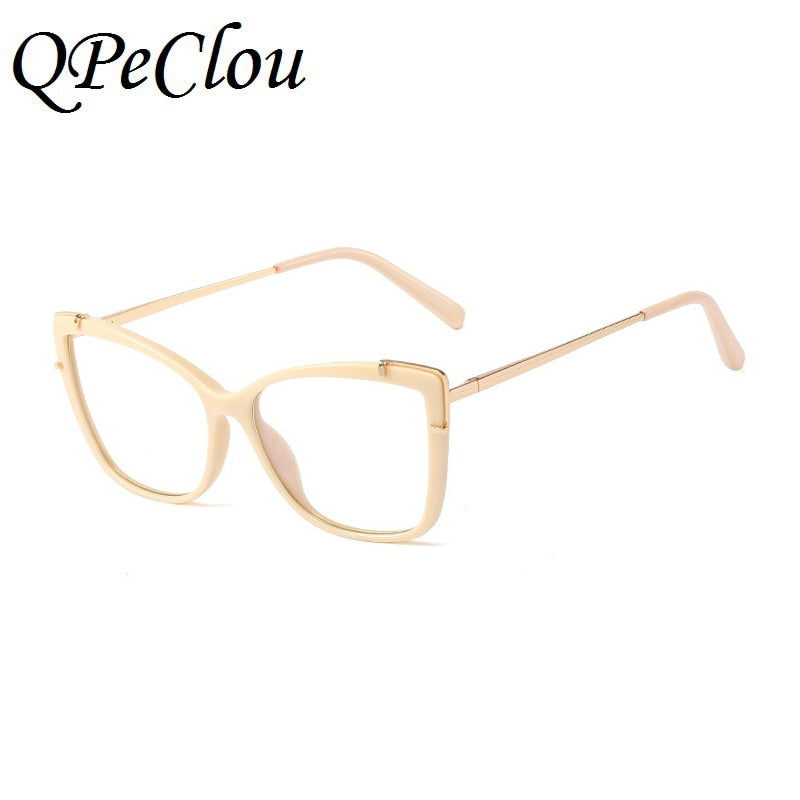 New Fashion Square Anti-blue Glasses Frame Women Brand Vintage Optical Computer Transparent Eyeglasses Female Oculos Feminino